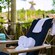 A lounge chair with rolled towels at Disney's Typhoon Lagoon water park