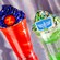A Buzz Lightyear themed float and Zurg themed shake, each topped with sprinkles