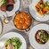 A spread of dishes, including Parker Rolls, Fish and Chips and Beef Wellington