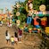 People stand near the entrance of Toy Story Land