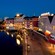 Disney’s BoardWalk illuminated at night