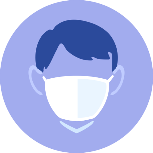 Face covering icon