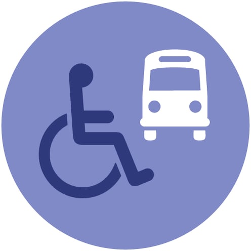 Icon for Wheelchair and ECV Transportation Accessibility