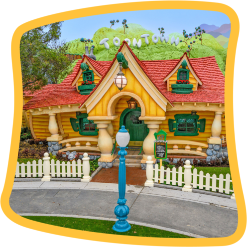 The outside of Mickey’s House in Mickey’s Toontown at Disneyland Park