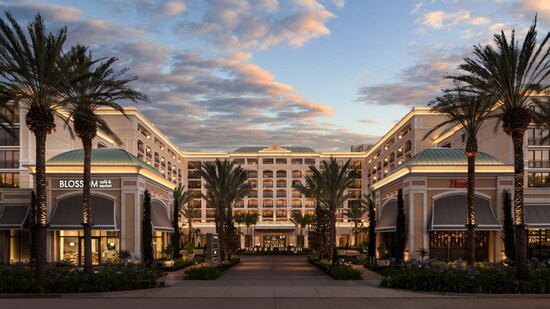 The exterior of The Westin Anaheim Resort in California