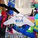 A variety of kites, on display hanging from a ceiling