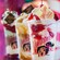 Dessert cups featuring Van ello pees Sweets and Treats logos