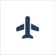 An icon of an airplane