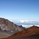 The rocky dirt terrain around Haleakala Crater