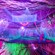 A subterranean playground area featuring trampoline like nets