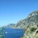 A coastal highway on a cliff overlooks the Amalfi Coast