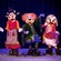 Minnie Mouse, Daisy Duck and Clarabell Cow dressed as the Sanderson Sisters from the Disney film Hocus Pocus
