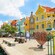 Colonial buildings by the port of Willemstad in Curaçao