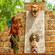 A performer in front of a miniature Cozumel Mayan Ruin