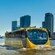 An amphibious vehicle on the Maas River in Rotterdam, Amsterdam