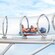 Two Guests riding AquaMouse on an inner tube