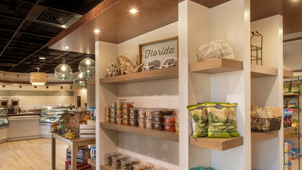 Interior view of Wind & Waves Market