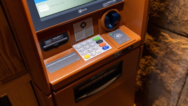 Um caixa eletrônico do Chase