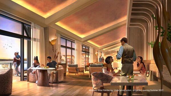 Imagen artística del salón Concierge The Artist's Nest en Disney's Lakeshore Lodge