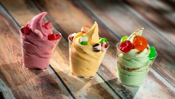 A serving of Candy Trio Flight from Swirled Showcase at the Epcot International Festival of the Arts