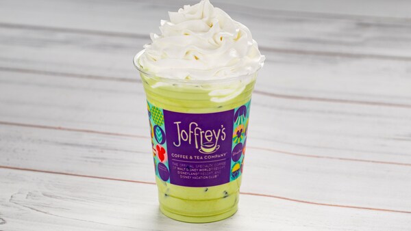 A Very Berry Matcha Latte from Joffrey’s Coffee & Tea Company at the Epcot International Flower & Garden Festival