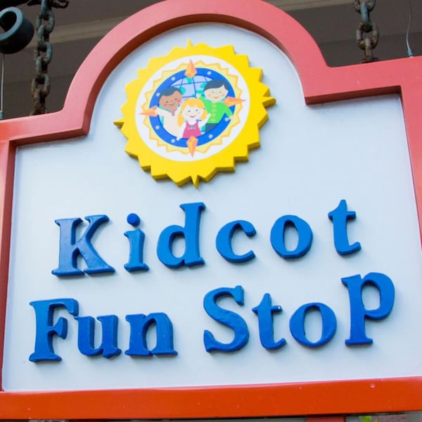 A sign that reads Kidcot Fun Stop