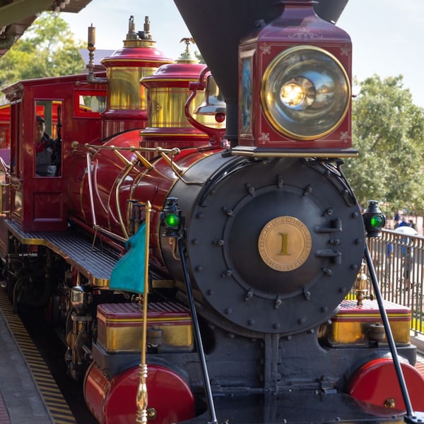 The Walt Disney World Railroad at the Main Street, USA station