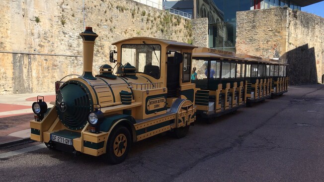 A mini tourist train