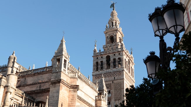 A Renaissance era church and bell tower A Renaissance era church and bell tower