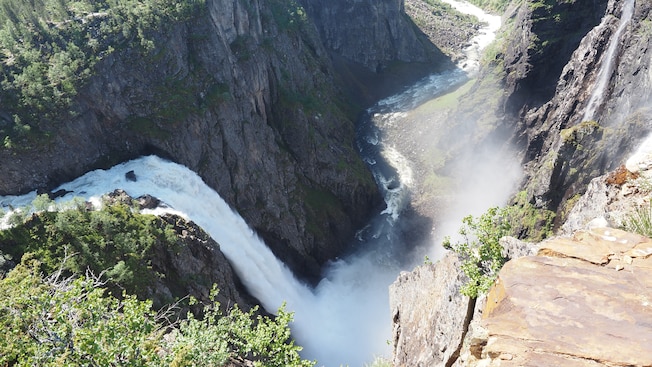 A waterfall A waterfall