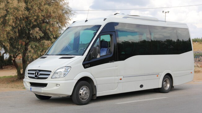 A late model minibus