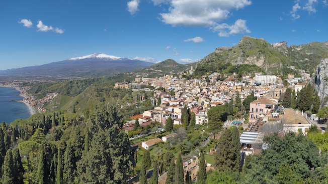The historic seaside town of Taormina The historic seaside town of Taormina