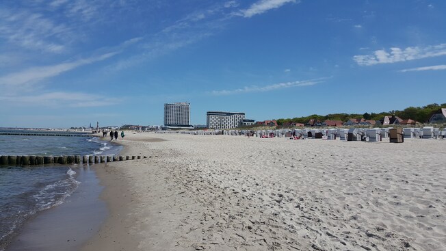 A long, sandy coastline