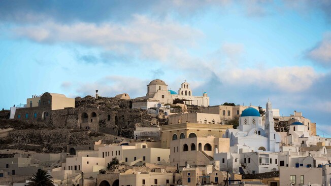 An ancient city built on a hill