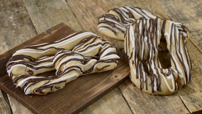 Chocolate covered pretzels on a table 