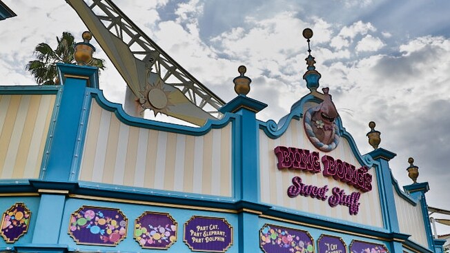 The carnival like exterior of Bing Bongs Sweet Stuff