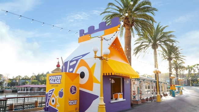 Poultry Palace, a Quick Service eatery shaped like a chicken wing and juice box