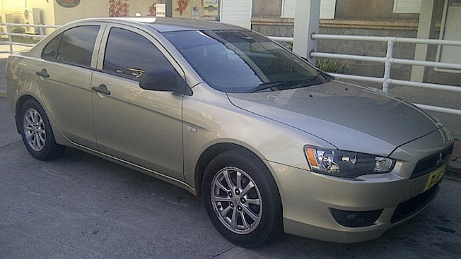 A car with tinted windows