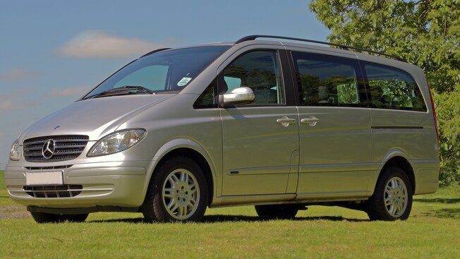 A Mercedes Benz van
