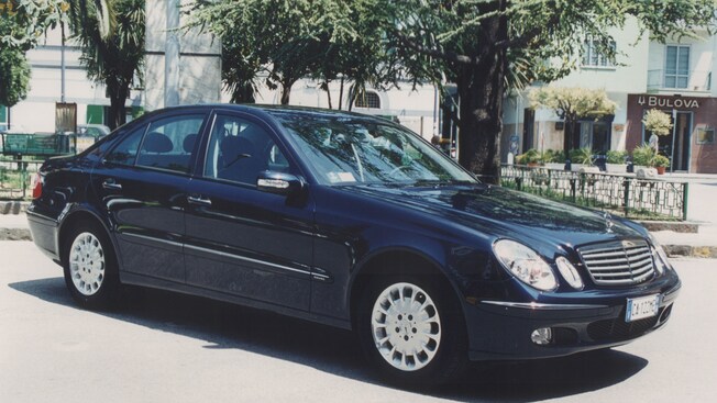 A Mercedes Benz sedan