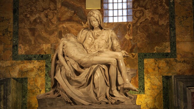 The Pieta sculpture by Michelangelo