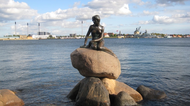 The Little Mermaid statue in Copenhagen The Little Mermaid statue in Copenhagen