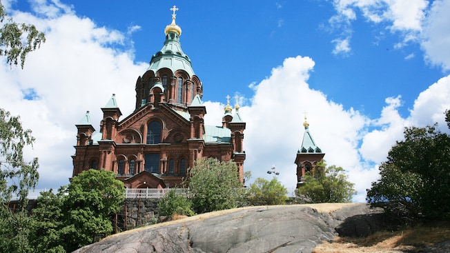 Views from Mannerheim Street of a church built in the seventeenth century Views from Mannerheim Street of a church built in the seventeenth century