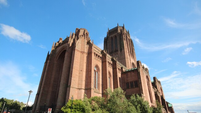 An enormous Gothic cathedral