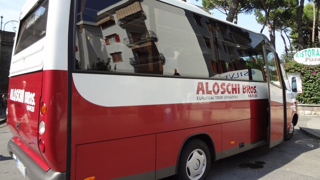 A small tour bus