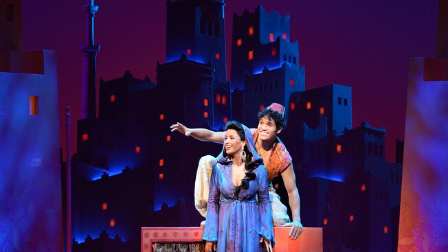 Aladdin and Jasmine from the Broadway production of Aladdin