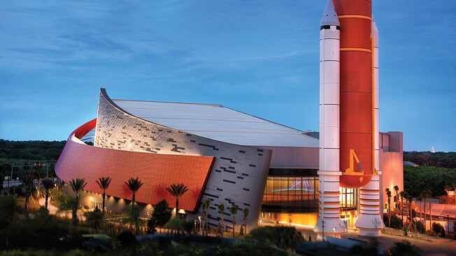Exterior of the Kennedy Space Center Visitor Complex