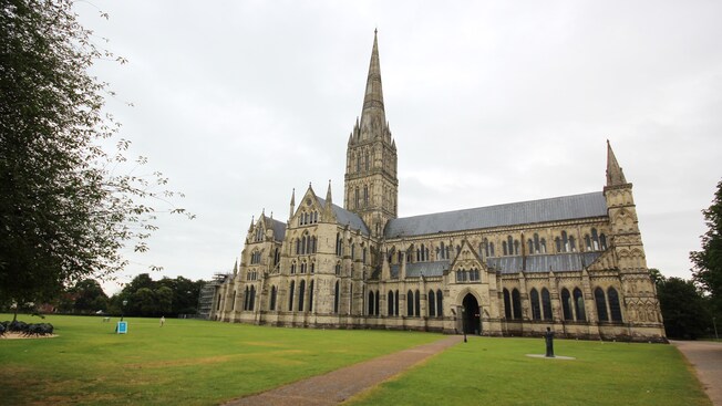 Exterior of the Salisbury Cathedral