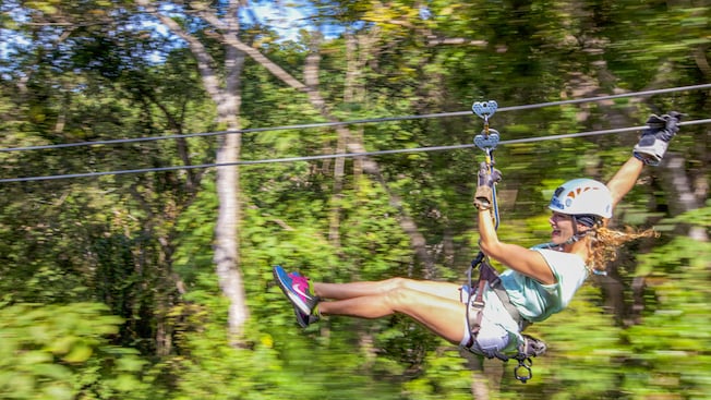 Zip through the forest canopy on a fun-filled day of adventure. Zip through the forest canopy on a fun-filled day of adventure.