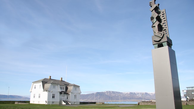 La casa Höfði, revestida en madera, Reikiavik, Islandia La casa Höfði, revestida en madera, Reikiavik, Islandia